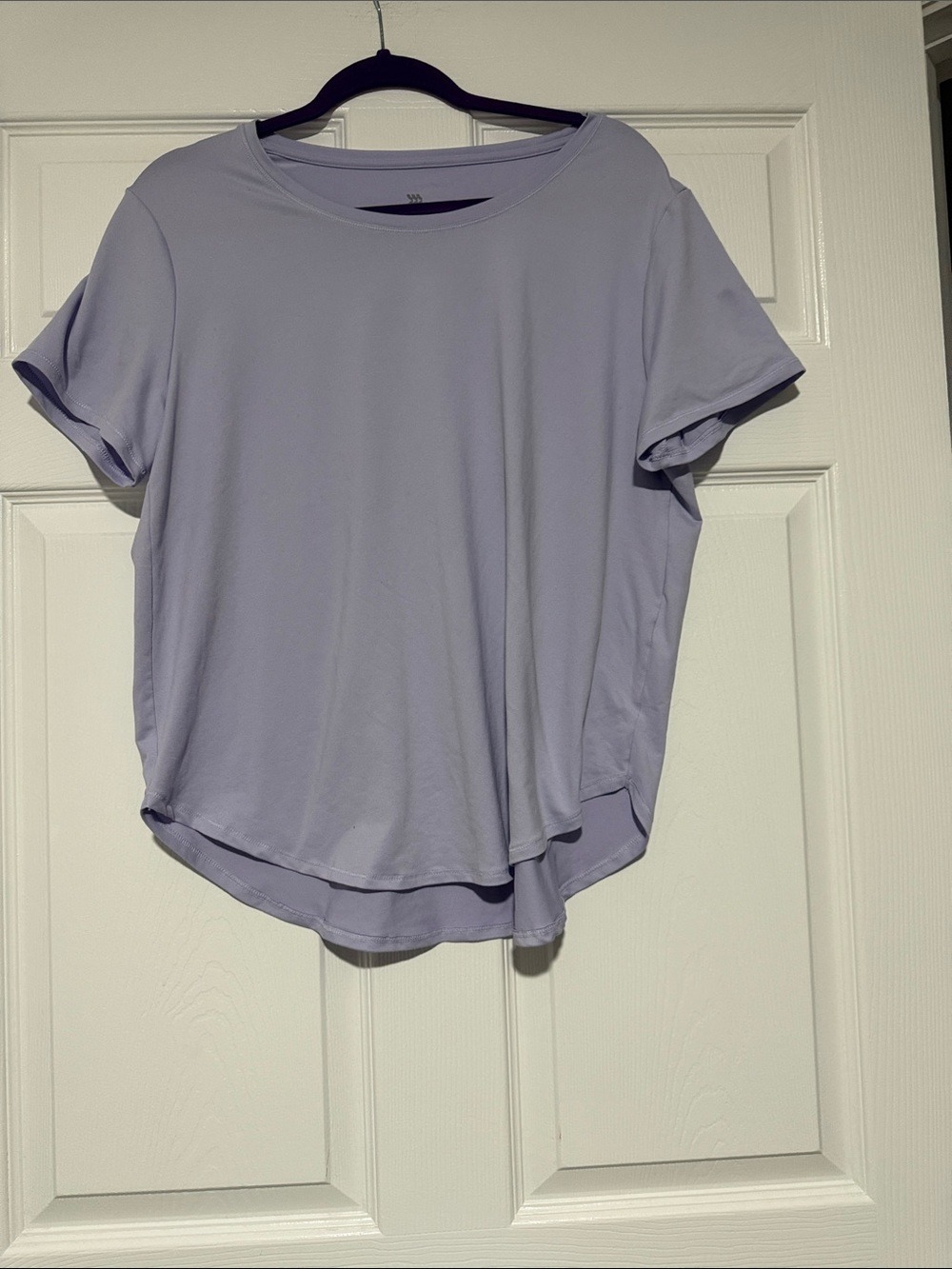 all in motion Lavender Short Sleeve Scoop Neck Tee